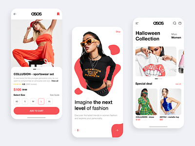 Asos Redesign Concept app application branding clothes design e commerce graphic design mobile online shop shopping ui ux