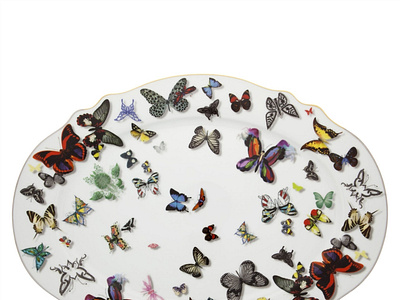 Shop Vista Alegre Butterfly Parade Large Platter | Rosenthals Bo dinner on plate highball cup