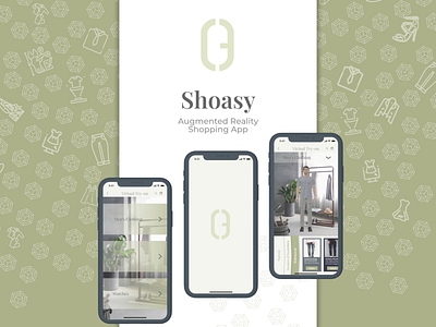 Shoasy - AR Shopping App app logo logo design mock project ui design uiux visual design