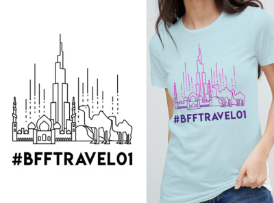 Dubai Travel Shirt dubai graphic design illustration shirt vector