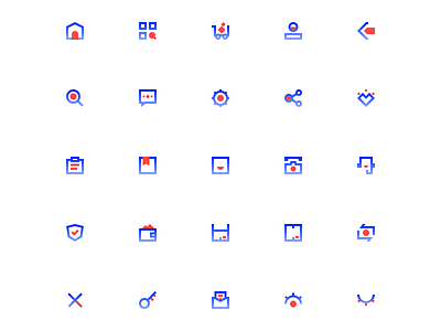 A set of icons icon