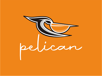 pelican animation graphic design logo