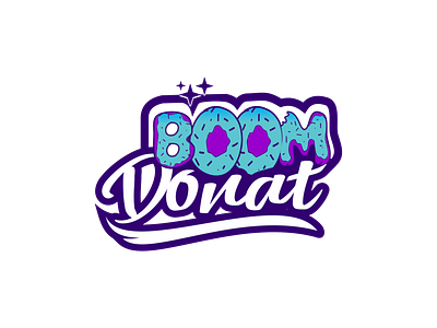 Boom Donat graphic design logo