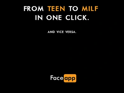 Poster: FaceApp x PornHub animation app branding design face graphic design humour illustration logo poster ui ux vector web