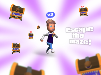 Escape the maze - preview app animation app branding design graphic design illustration logo mobile typography ui ux vector web