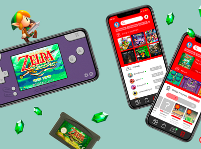 Nintendo Online App Redesign app design figma ui ux vector