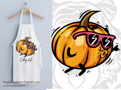 Pumpkin Vector Illustration For Print animal cartoon character design hand drawn illustration logo pumpkin vector wildlife