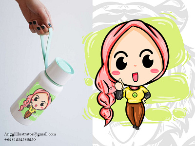 Cute Woman Cartoon Character Vector Illustration cartoon character cute design hand drawn illustration vector woman