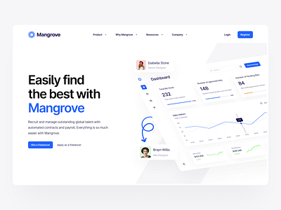 Mangrove: Landing Page Hero home page homepage landing landing page landingpage site web design web page web site webdesign webpage website