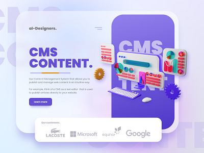 Cms Content, 3d illustration 3d design graphic design icon illustration typography ui web design