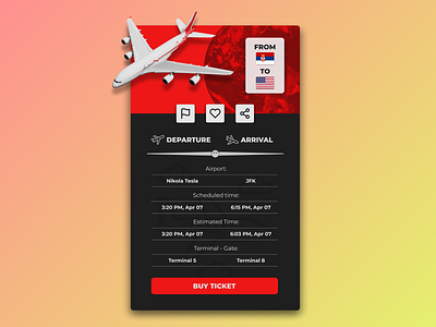 Flight Info Card