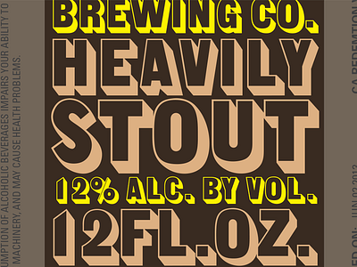 Heavily Stout Label