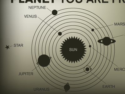 Planets infographic intergalactic planets pluto touchscreen ui