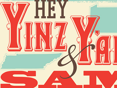 Yinz & Y'all! invites pittsburgh tennessee type typography yinz