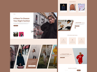 Fashion Clothing Website clothes clothing website design e commerce e commerce website fashion clothing fashion website shop shopping ui ui design ux ux design web design