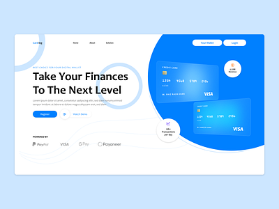 Credit Card Website card credit card credit card website design money payment ui ui design ux ux design web design