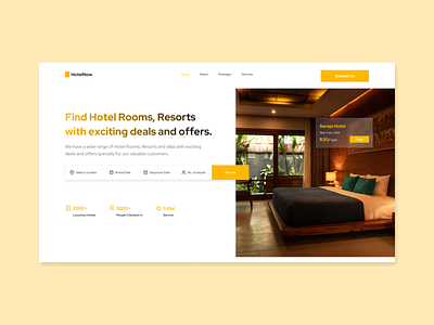 Hotel Booking Website design hotel booking website hotel room website hotel website room website ui ui design ux ux design web design