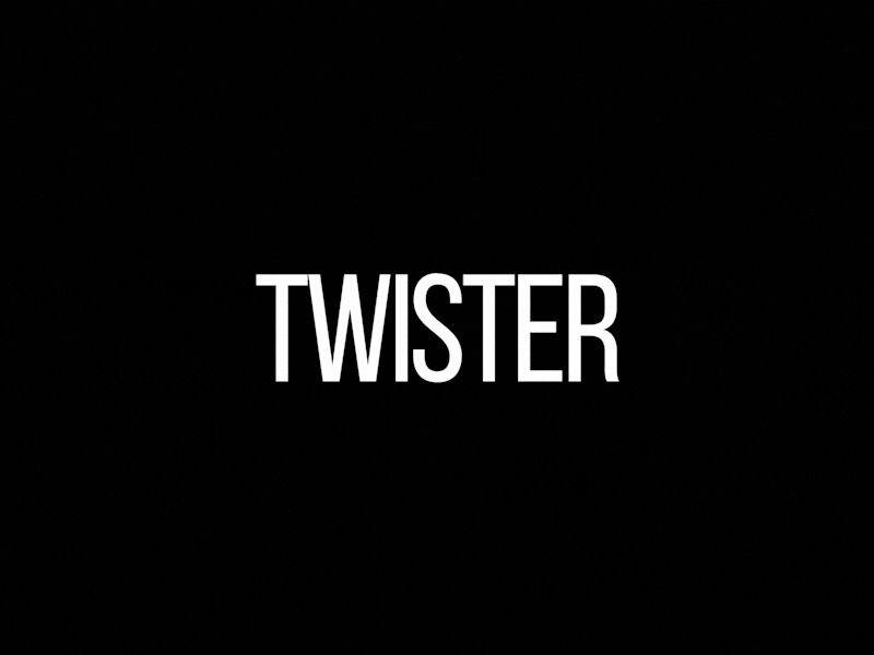 Twister animation c4d loop text
