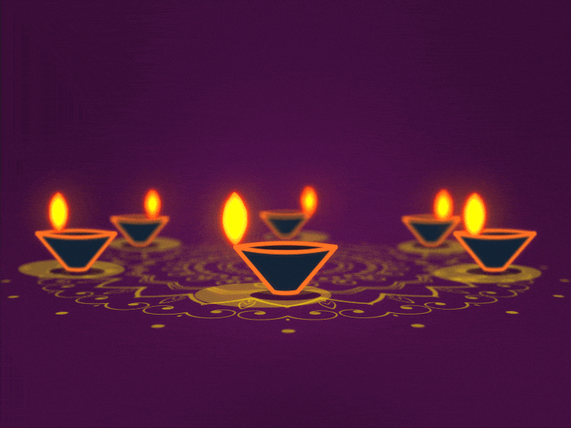 Happy Dipawali ! 2d after effects animation deepawali dipawali diwali festival lamps loop