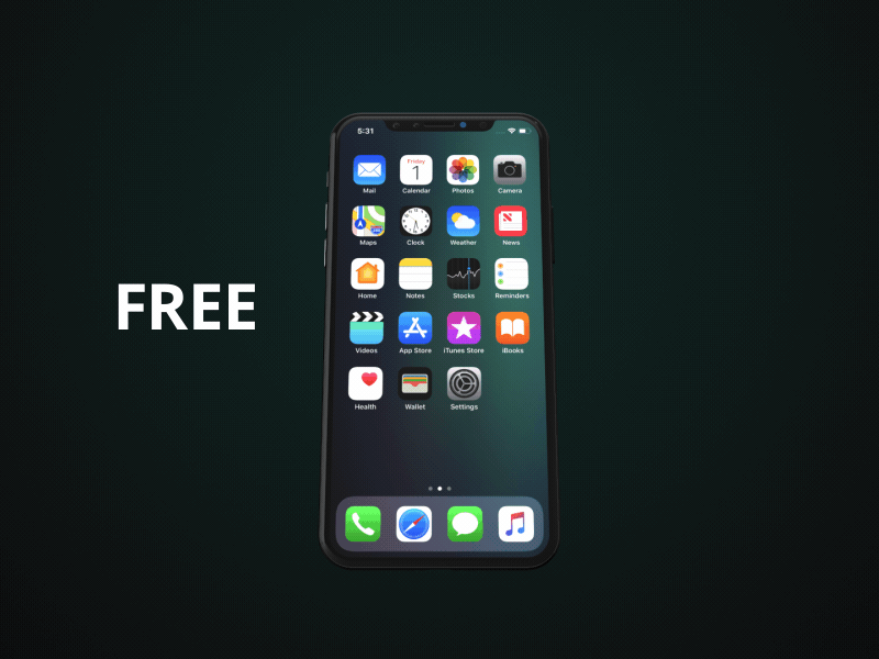 Free Iphone X Element 3d Model By Birju Raikwar On Dribbble