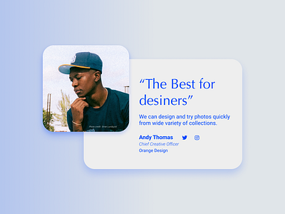 DailyUI 039 Testimonials dailyui design ui