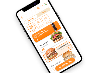 DailyUI 043 Food Menu app dailyui design ui