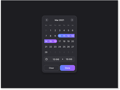 DailyUI 080 Date Picker