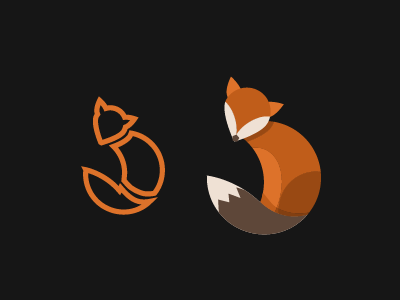 Fox illustration for logo