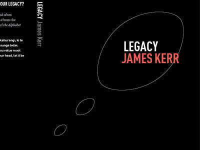 Legacy book concept cover rugby