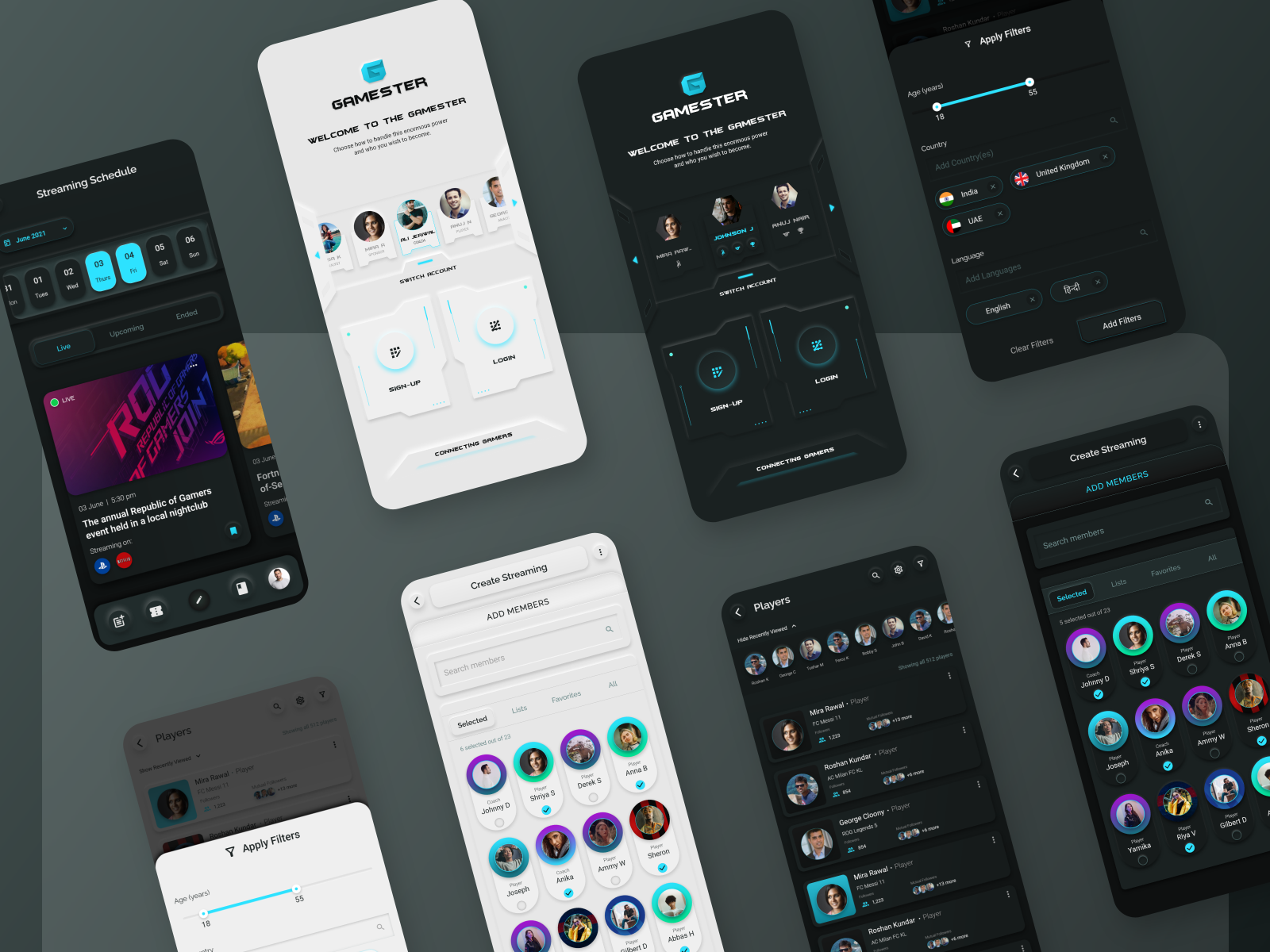 Gaming community app ui concepts by Prasad Vanjare on Dribbble