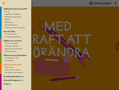 Uppsalahem Web 3 app branding typography ui ux