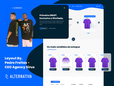 Redesign Alternativa Company Website app design graphic design illustration ui ux