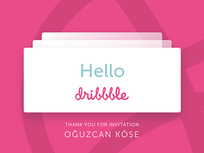 Hello Dribbble