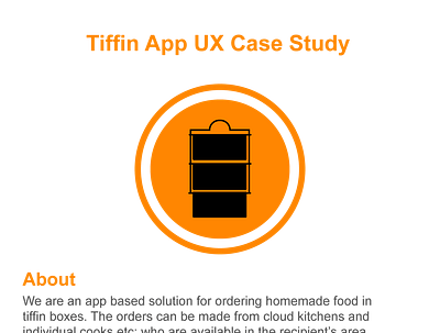 Tiffin App UX Case Study ui ux