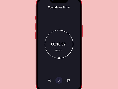 Countdown timer design mobiledesign ui uiux