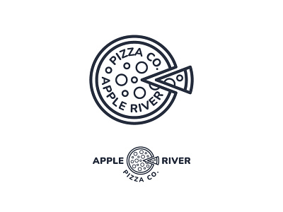 Pizza Logo concept branding concept design food logo minimal modern pizza restaurant