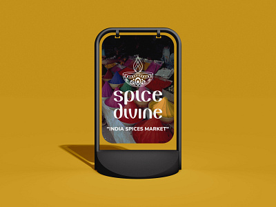 India Logo branding concept design groceries india logo market minimal mockup modern spice store vector