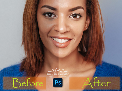 High-quality portrait retouching with natural looking skin