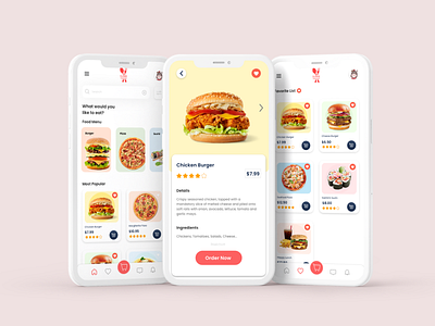 Food Delivery UI adobe xd app design food app food ui illustration mobile app ui ux xd