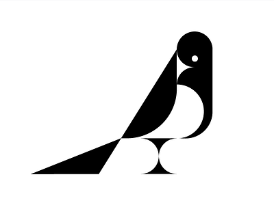 Magpie bird illustration logo logo design magpie mark pica symbol