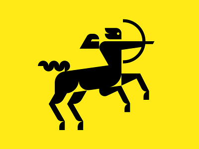 Centaur Archer archer centaur graphic design horse illustration logo logo design minimalist design mythology