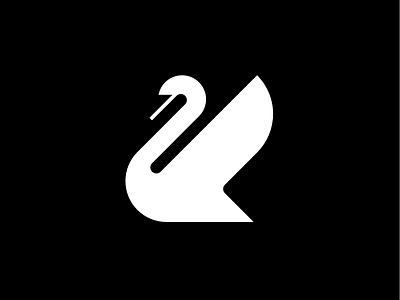 Swan branding illustration logo swan symbol