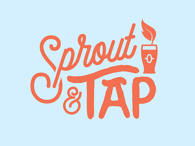 Sprout & Tap beer glass pint plant tap vegan vegetarian