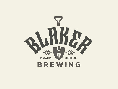 Brewing Logo beer craft beer farm farming logo reject shovel