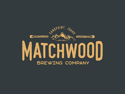 Matchwood Brewing beer brewery idaho logo matchstick