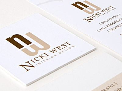 Nicki West Logo identity logo