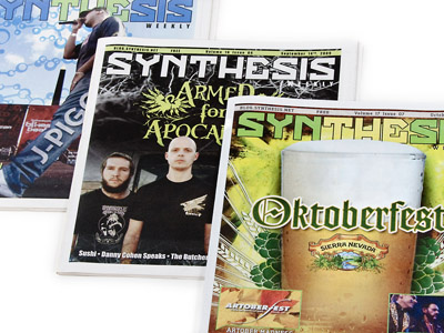 Synthesis Weekly cover layout newspaper newsprint oktoberfest print publication