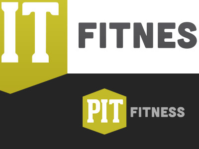 Pit Fitness fitness green health hexagon logo performance