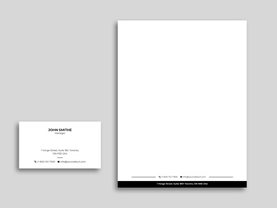 Personal Business Card and Letterhead Design