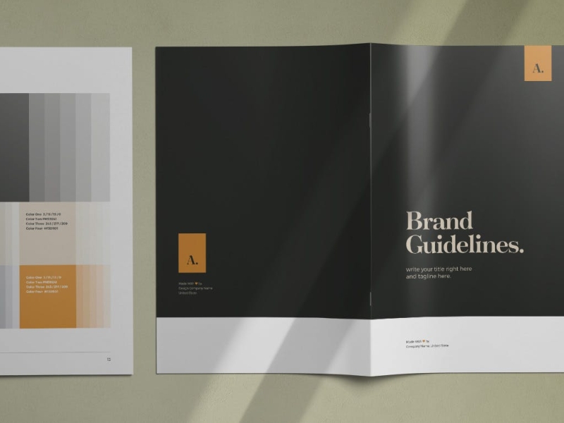 Brand Guidelines brand branding catalog design font guideline illustration letterhead logo photography stationery ui ux vector